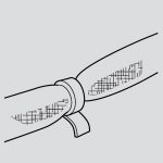 correct hose usage - never compress a hot melt hose