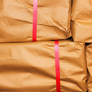 Stack of paper bags